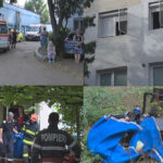 Locatari evacuați! Panică într-un bloc din Micro 14! Apartament incendiat!