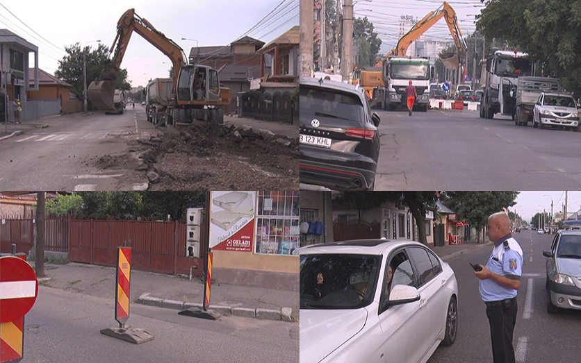Circulaţie oprită pe Transilvaniei. Agenților economici le-au fost acordate unele facilități
