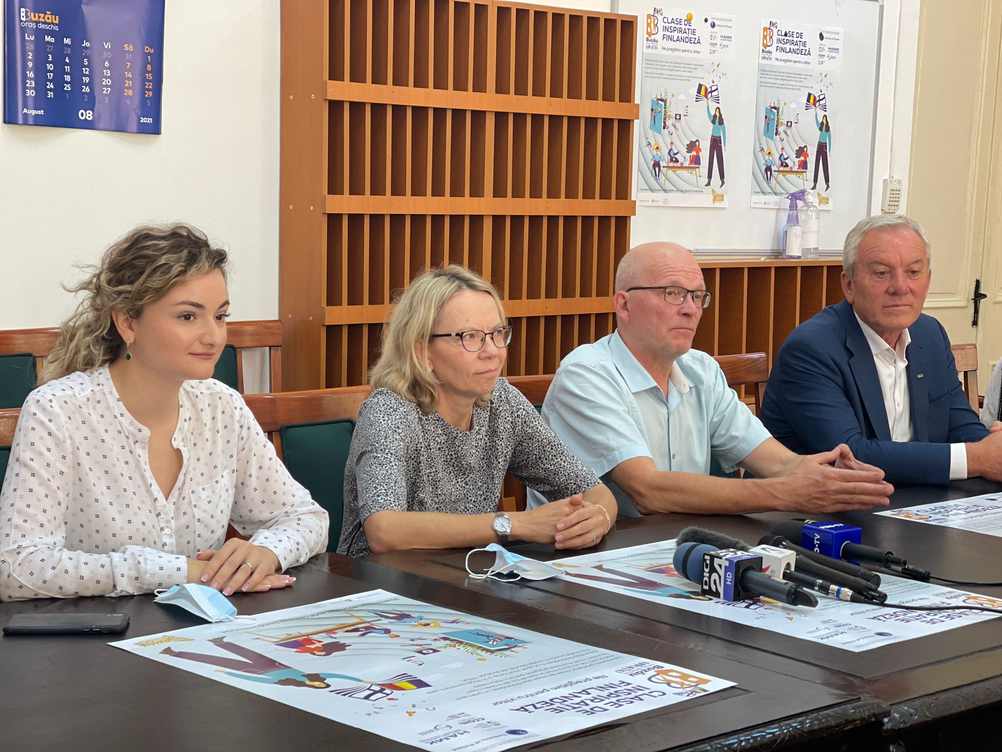 Ambasadoarea Marjut Akola la Buzău.  Start în programului educațional ”Clase de inspirație finlandeză”