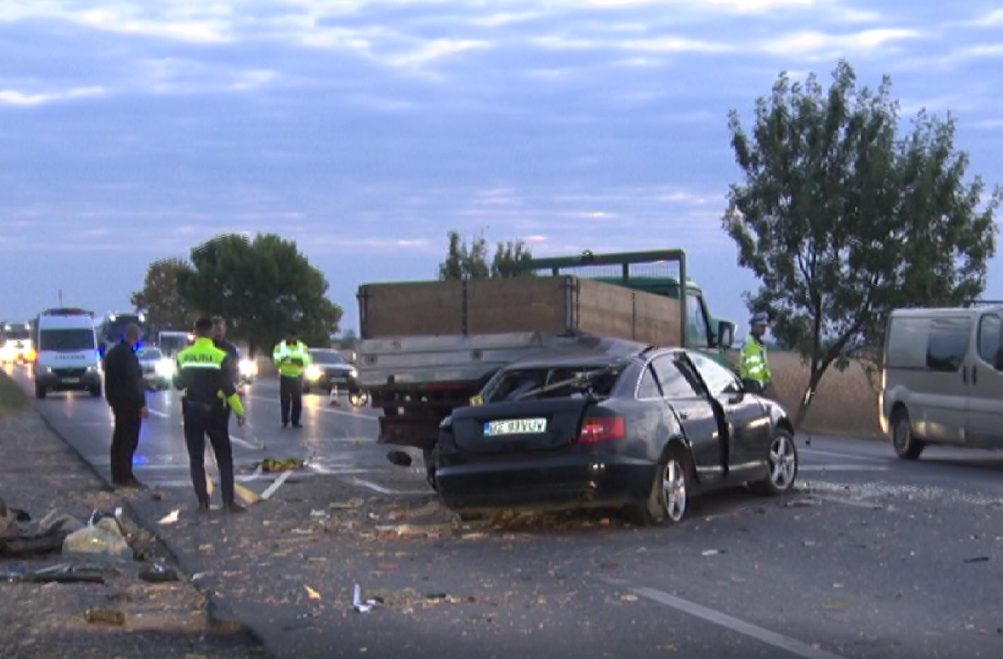 Accident mortal pe DN2 E85. Victima, un bărbat în vârstă de 44 de ani
