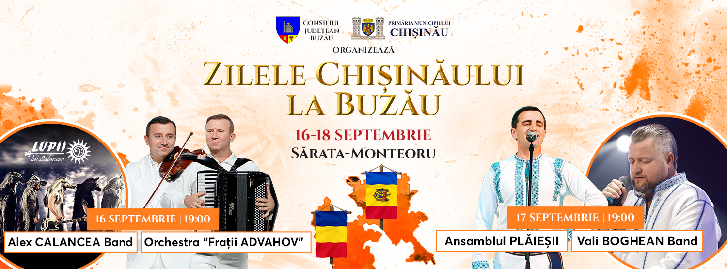 (VIDEO) Festivalul Zilele Chișinăului, la Buzău. Anunțul președintelui Neagu