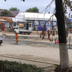Giratoriu nou. Rondul se construiește în zona magazinelor sătești de pe Transilvaniei.