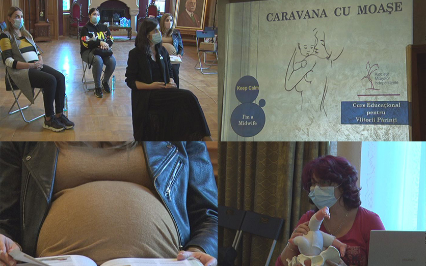 Cursuri pentru viitorii părinți! “Caravana cu moașe”, la Buzău!