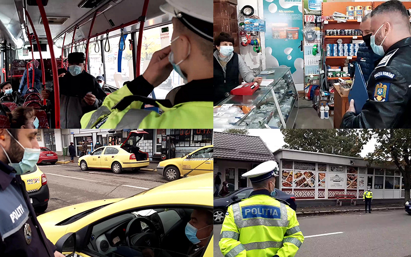 Verificări în spațiile publice-Polițiștii au aplicat peste 200 de sancțiuni