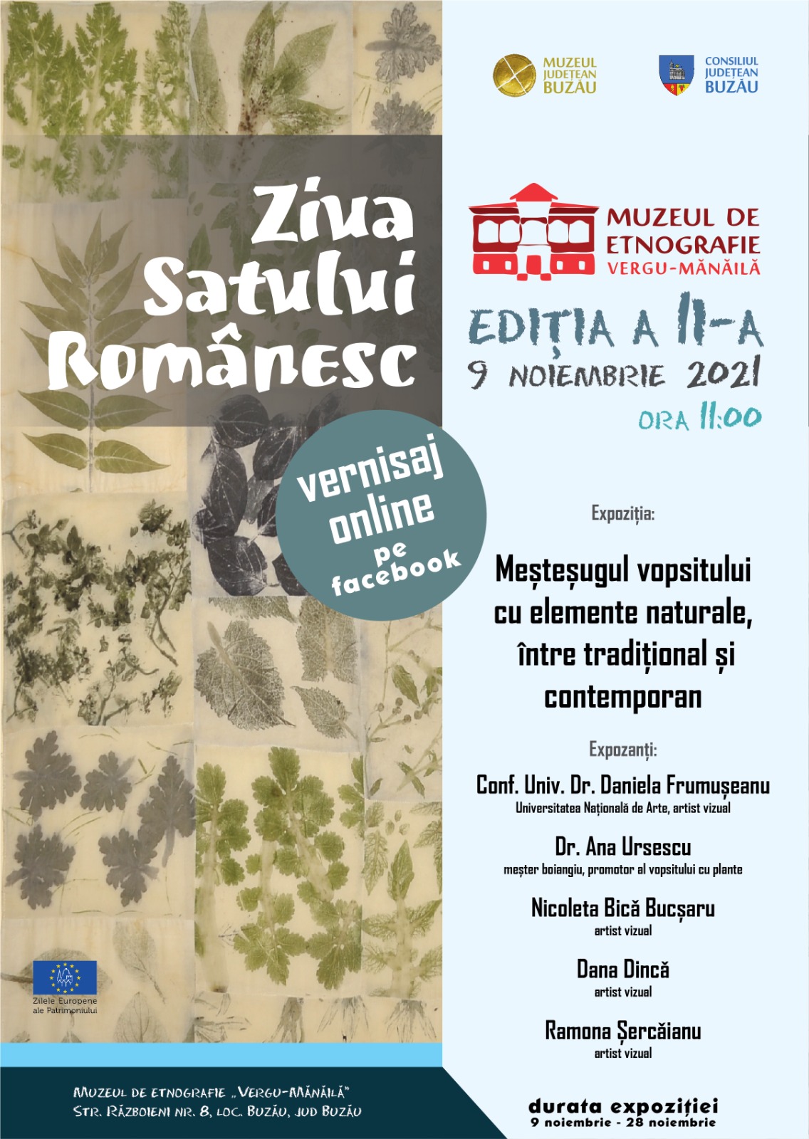 Ziua Satului Românesc. Meșteșugul vopsitului cu elemente naturale