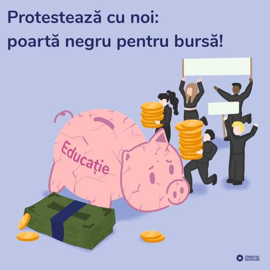 Elevii protestează faţă de ridicarea mediei pentru acordarea bursei de merit