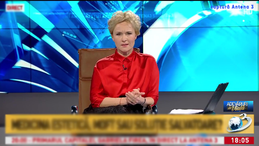 Dana Chera (fostă Grecu), la televiziunea râmniceanului Felix Rache (ETNO TV)