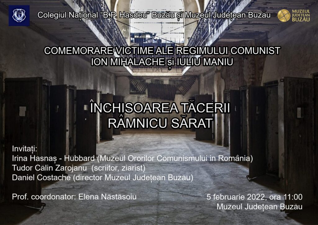 Închisoarea tăcerii. Comemorarea victimelor regimului comunist.