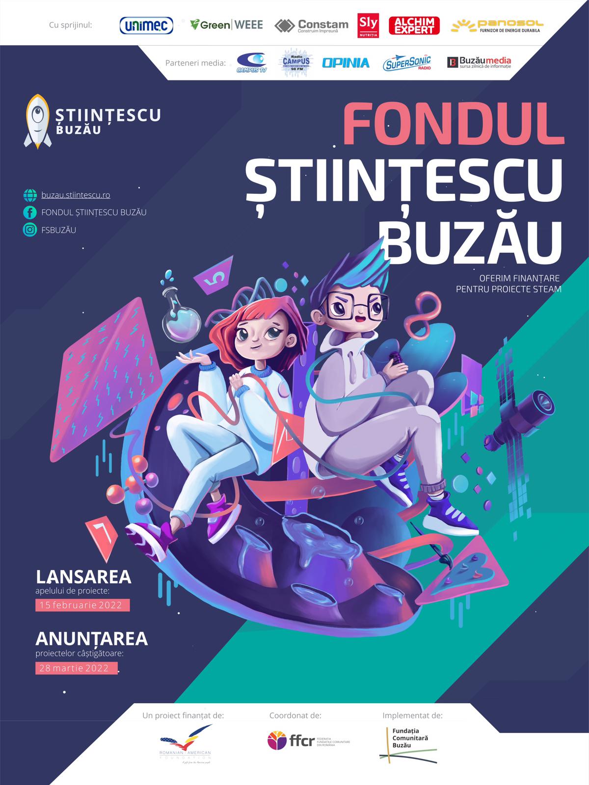 Fondul Științescu Buzău, finanțare de până la 100.000 lei pentru proiecte de educație non-formală
