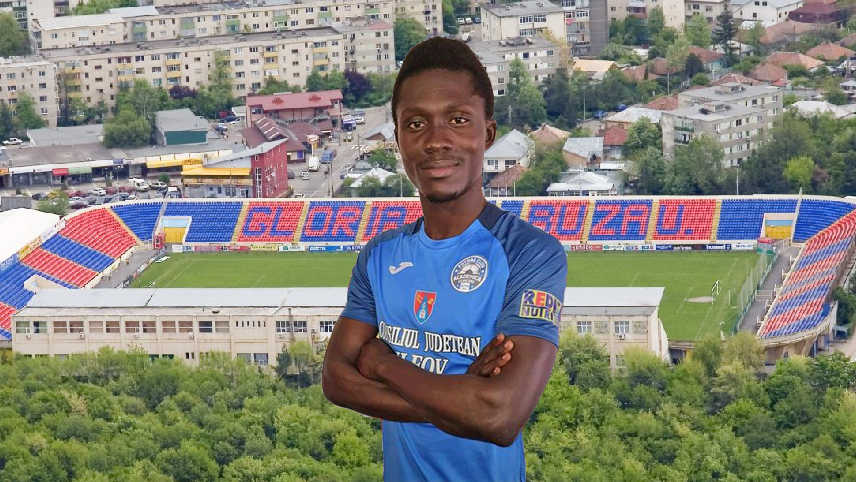 Abraham Lincoln, la FC Buzău. Jucătorul ghanez se află în probe, de două săptămâni