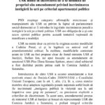(P) USR minte în încercarea de a se delimita de propriul său amendament privind incriminarea instigării la ură pe criteriul apartenenței politice