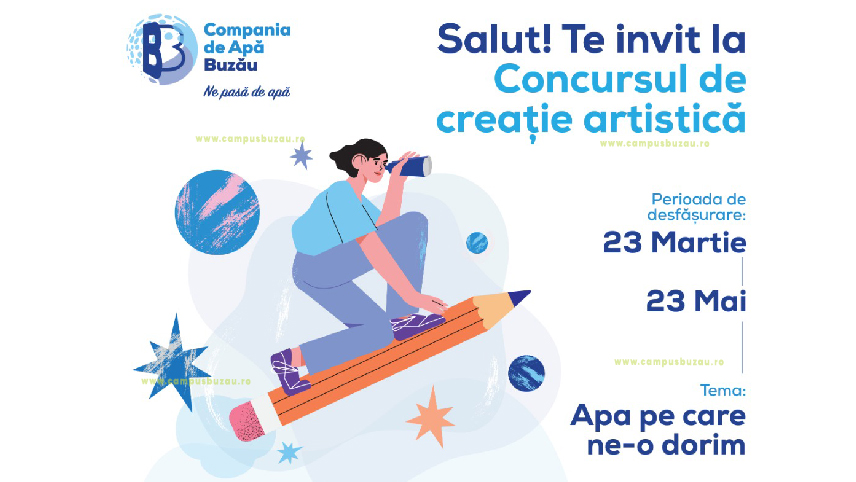 Ziua Mondială a Apei – lansare concurs de creaţie artistică