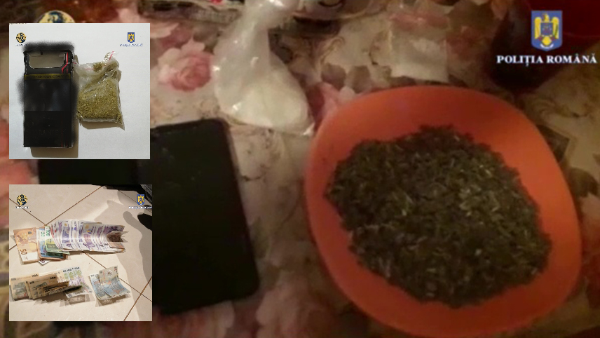 Rețea de trafic de droguri, destructurată. Cel mai tânar traficant avea 16 ani