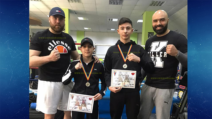 Două medalii, pentru tinerii pugiliști buzoieni. Argint la Cupa României, pentru Costi Baciu și Tudose Darius