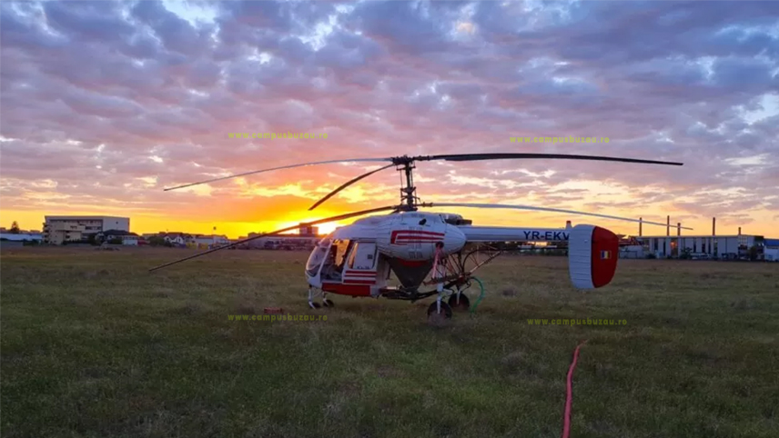 (VIDEO) Dezinsecție cu elicopterul