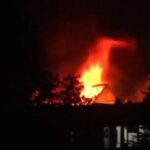 Incendiu, lângă Liceul Tehnic. Tone  de rumeguș mistuite de foc