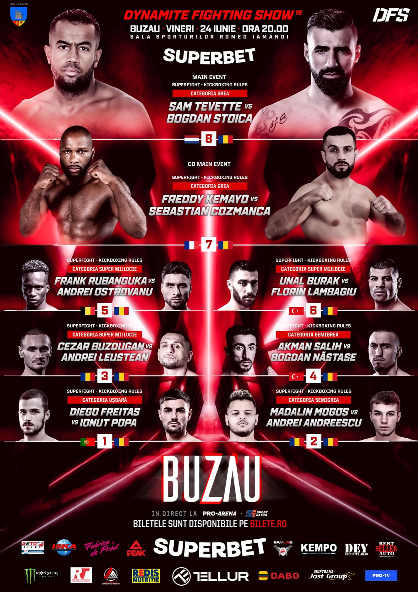 Dynamite Fighting Show, mâine, la Buzău. Președintele Neagu: Cel mai mare câștig este…