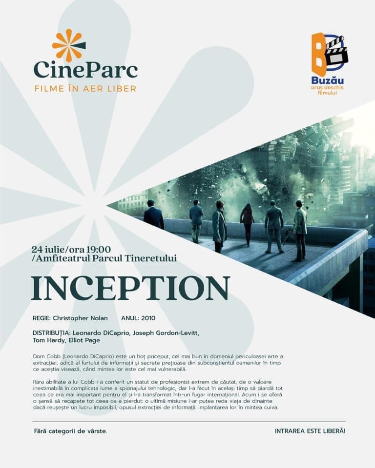 Poftiți la film! Cinema de weekend în aer liber la CineParc