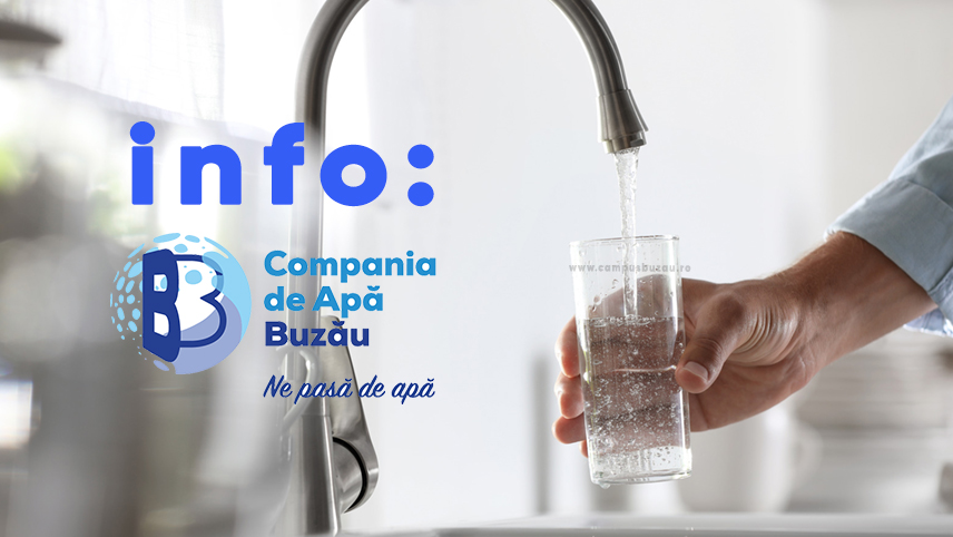 Compania de Apă, anunț de sistare apă PT 12 Buzău