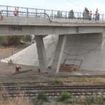 Aproape de inaugurare. Podul CFR de la Metalurgica se apropie de finalizare