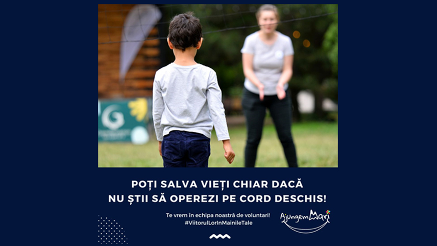 “Ajungem MARI” caută voluntari! Dedică-ți timp pentru a fi alături de copiii instituționalizați