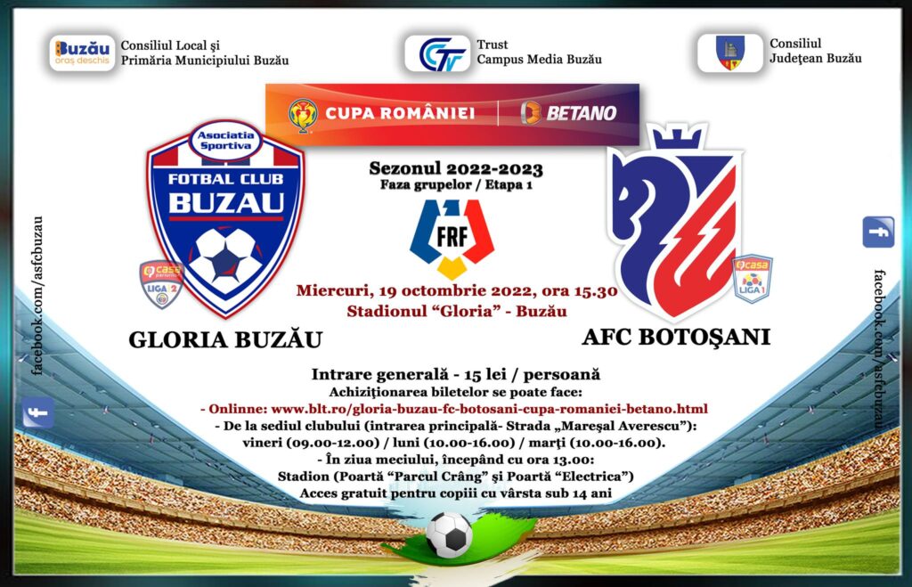 De unde și când poți lua bilet pentru meciul de Cupă al Gloriei. Miercuri, meci cu AFC Botoșani