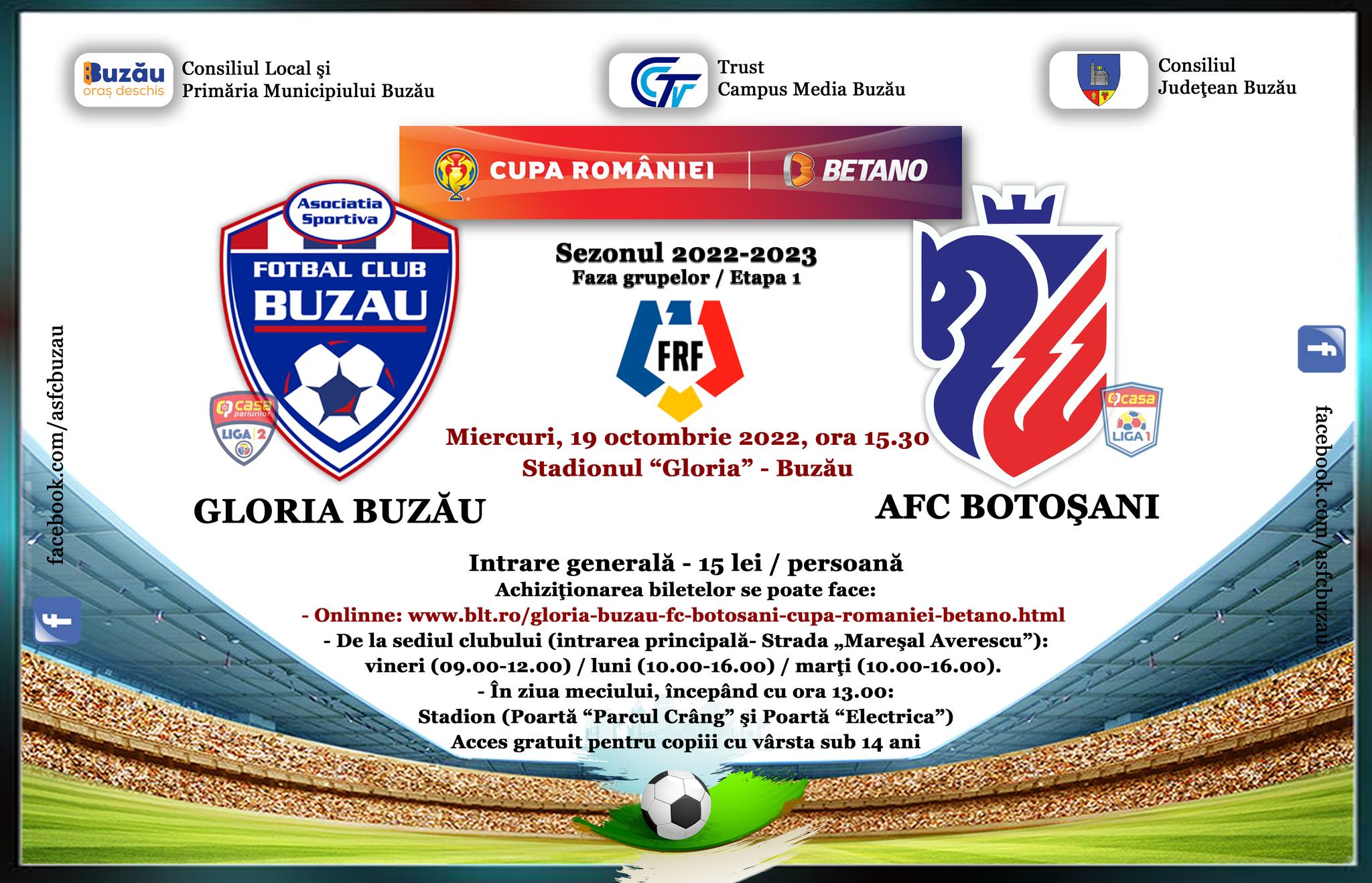 De unde și când poți lua bilet pentru meciul de Cupă al Gloriei. Miercuri, meci cu AFC Botoșani