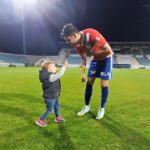 (VIDEO) "Tati a dat gol!" Vali Alexandru, cu băiețelul în brațe, la interviu