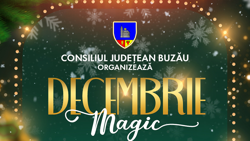 Activități organizate de Consiliul Județean Buzău în luna decembrie