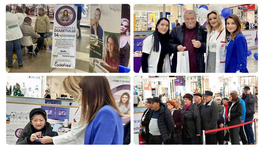 Coadă la testarea gratuită. De Ziua Mondială a Diabetului