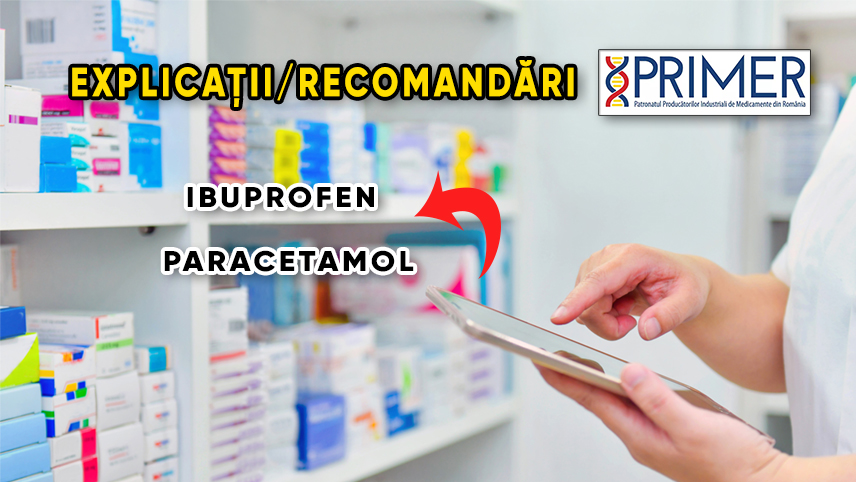 Explicaţii şi recomandări de la Patronatul Producătorilor de Medicamente din România cu privire la discontinuităţile în aprovizionarea cu ibuprofen şi paracetamol