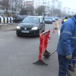 Trafic dificil pe Frăsinet. Lucrare urgentă a Companiei de Apă