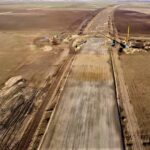 (VIDEO) Imagini noi de pe șantierul autostrăzii Ploiești - Buzău. Tronsonul Mizil – Stâlpu, stadiu de 8% din lucrări