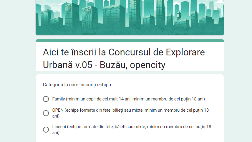Concursul de Explorare Urbană v.05 – Buzău, open city