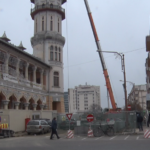 Lucrări la turn. O nouă intervenție pentru protejarea construcției