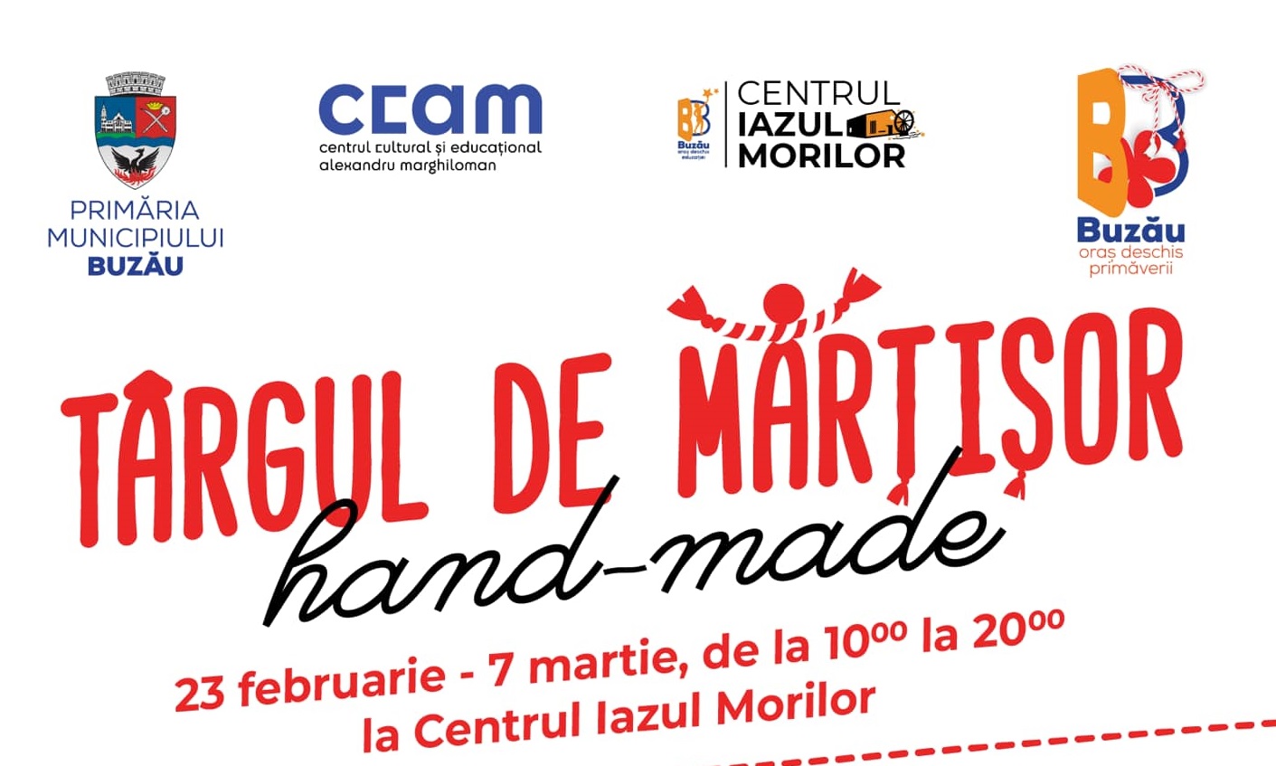 Poftiți la mărțișoare! Mâine se deschide Târgul de la Iazul Morilor