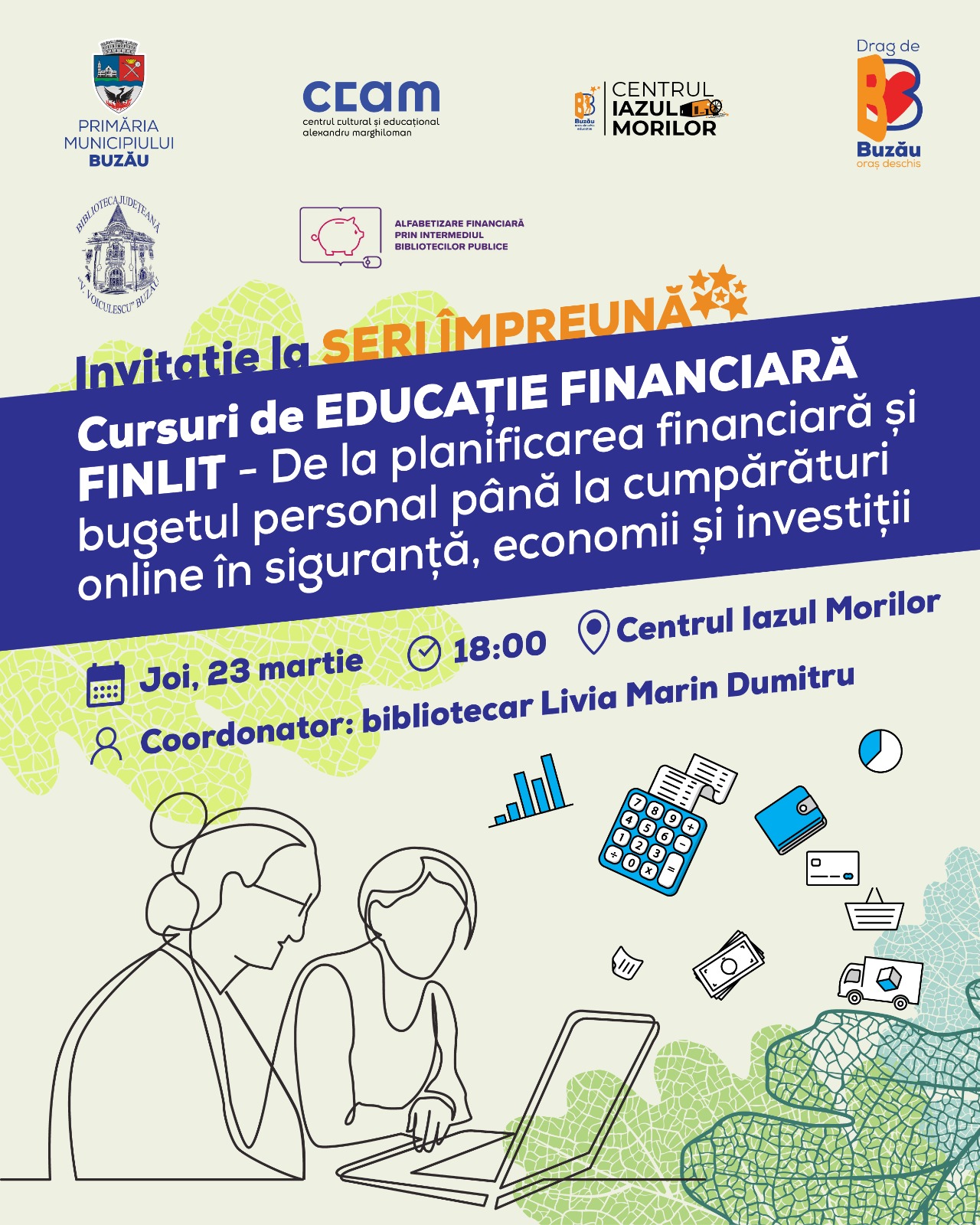 AZI. Curs de educație financiară pentru seniori, la Iazul Morilor