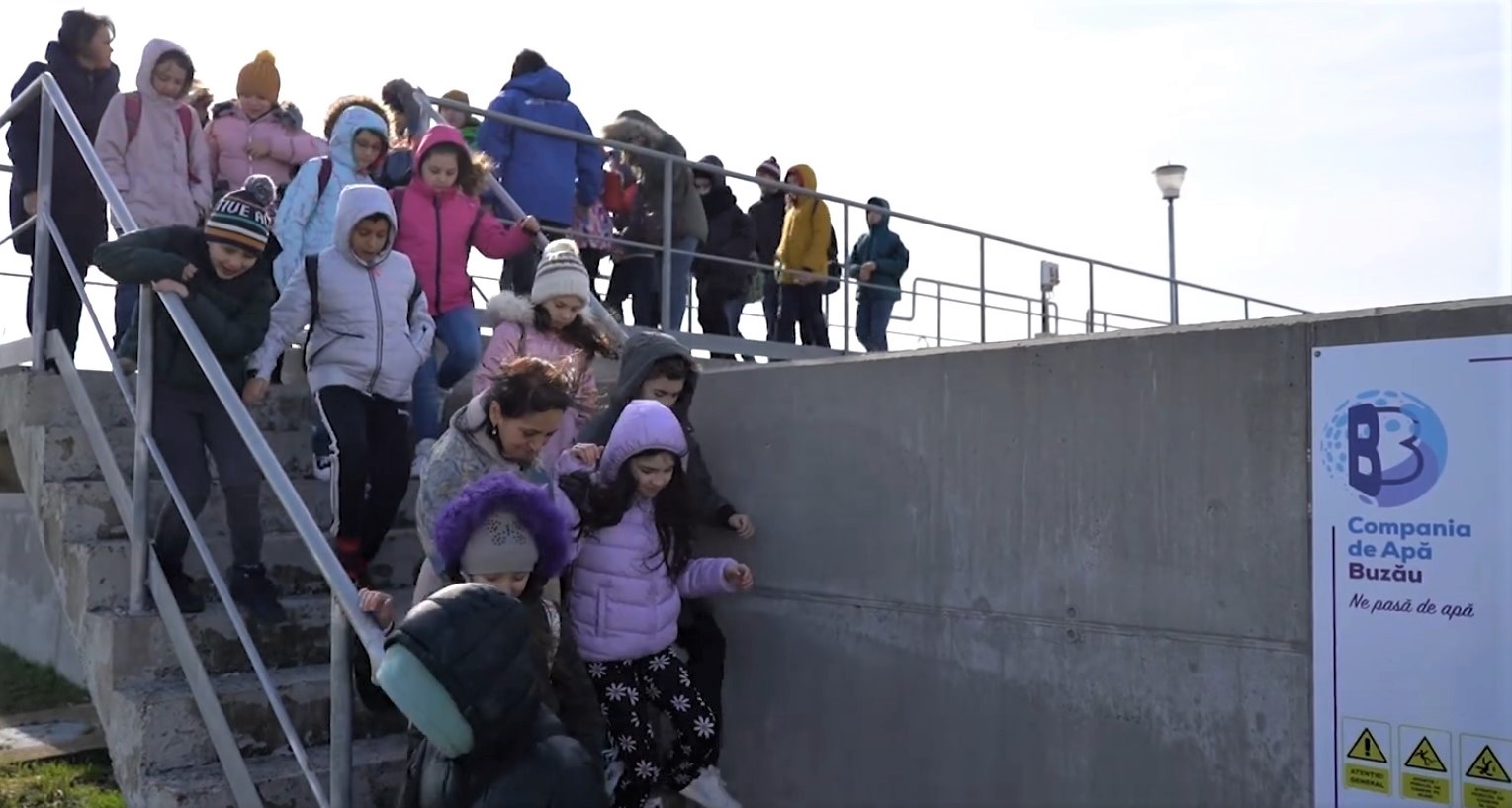 Elevi în vizită la Stația de Epurare Buzău. Campania „Zilele Porților Deschise”