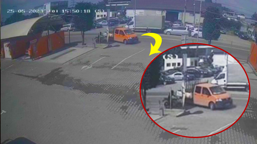 Motociclist de 18 ani, implicat într-un accident grav. Tânărul s-a înfipt cu motocicleta într-o camionetă