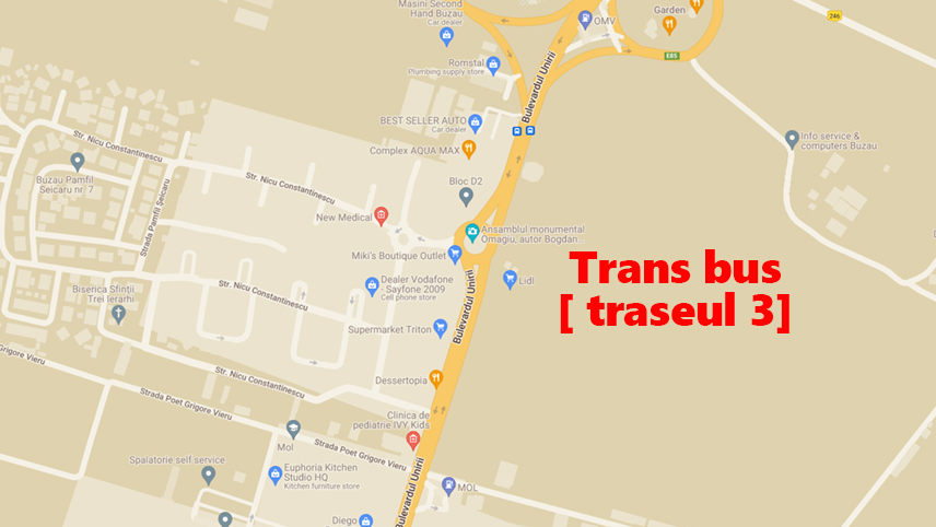 Se defiinţează staţia „Lidl” de pe traseul 3. Staţia „Aqua Max” devine operaţională