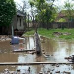 Peisaj dezolant după potop. Localitatea Dâmbroca, cea mai afectată de furtună