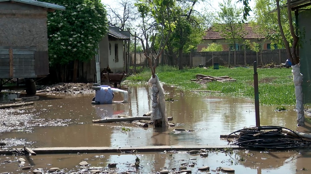 Peisaj dezolant după potop. Localitatea Dâmbroca, cea mai afectată de furtună