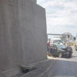 (UPDATE/FOTO) Accident pe breteaua de sub Podul Mărăcineni, în zona Vamei
