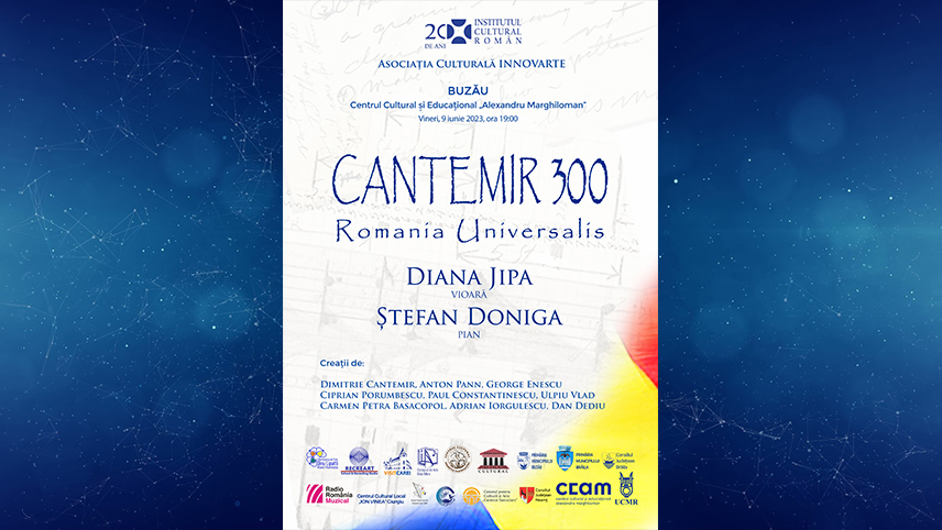 Recital la vioară şi pian dedicat sărbătoririi personalităţii lui Dimitrie Cantemir