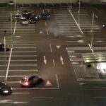 (VIDEO) Drifteresant, nu-i așa? În parcarea și în rondul unui supermarket din Buzău