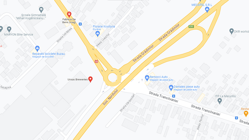 Comunicat: lucrări pe tronsonul coborâre Pod Fabrica de bere către Dedeman