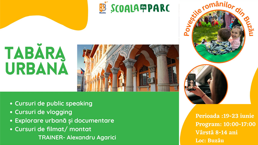 ȘCOALA DIN PARC te invită în TABĂRA URBANĂ!