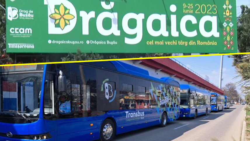 În timpul desfășurării Târgului Drăgaica programul de transport pe traseul 10 va suferi unele modificări