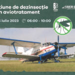 Aviotratament pentru combaterea ţânţarilor în data de 15 iulie
