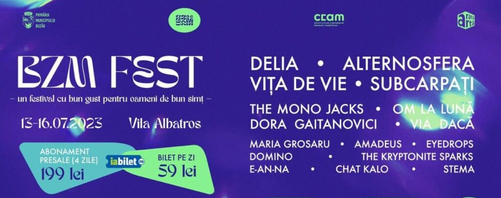 BZM FEST 2023. O nouă ediție a festivalului buzoian va începe pe 13 iulie
